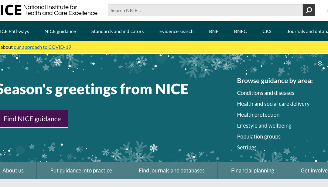 NICE National Institute for Health and Care Excellence